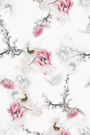 梅花印花华亿平台图片