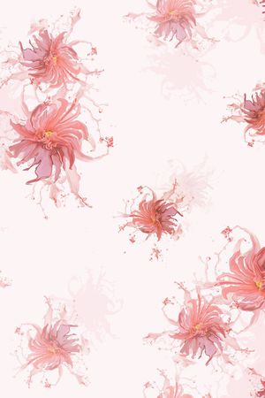 满版散花印花华亿平台图片