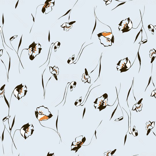 满版散花印花华亿平台图片