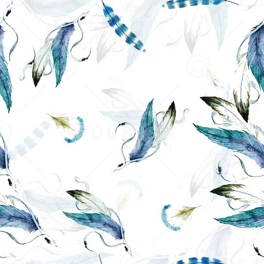 羽毛印花华亿平台图片