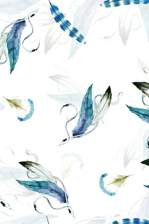 羽毛印花华亿平台图片