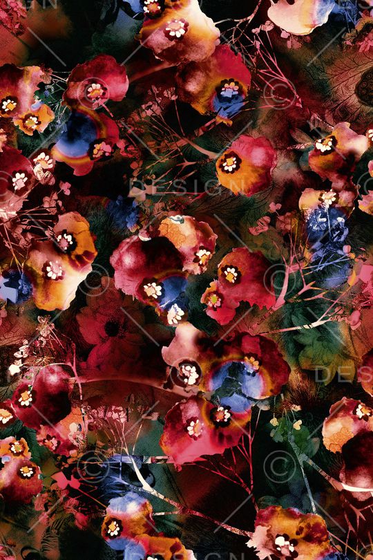 花卉印花华亿平台图片