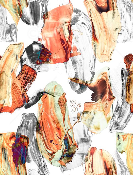 水彩笔触印花华亿平台图片