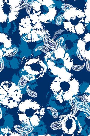 抽象花卉印花华亿平台图片