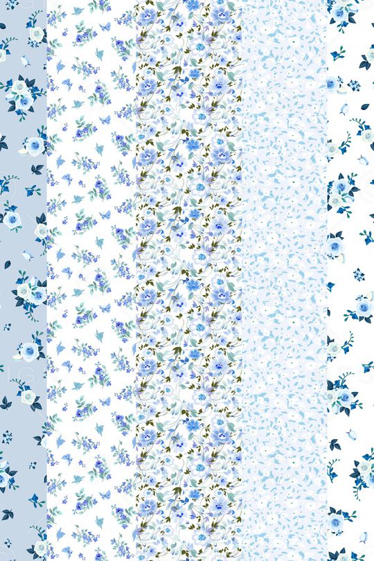 清爽底花卉印花华亿平台图片