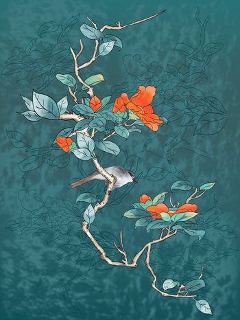 定位花印花华亿平台图片