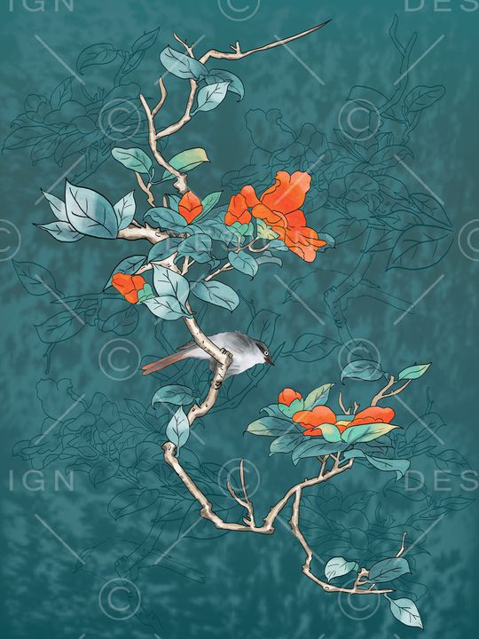 定位花印花华亿平台图片