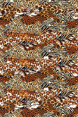 豹纹印花华亿平台图片