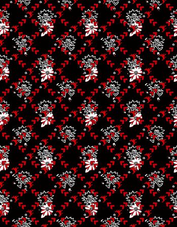 卡通人物印花华亿平台图片