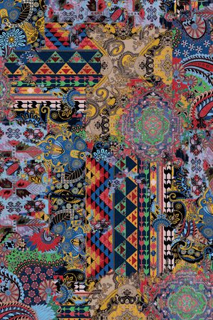 几何印花华亿平台图片