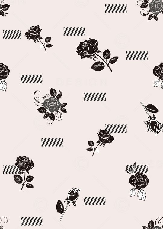 几何花卉印花华亿平台图片