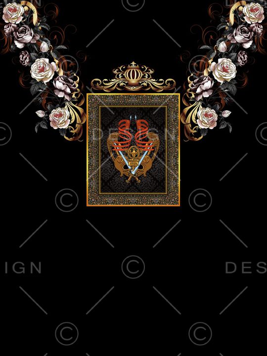 胸前独幅印花华亿平台图片