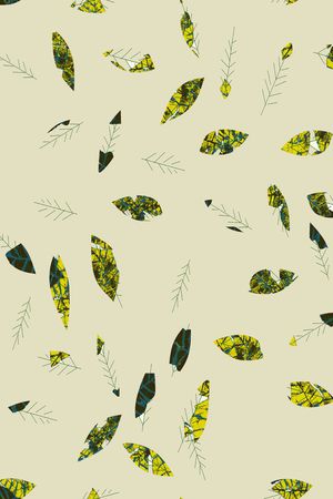 绿植树叶印花华亿平台图片