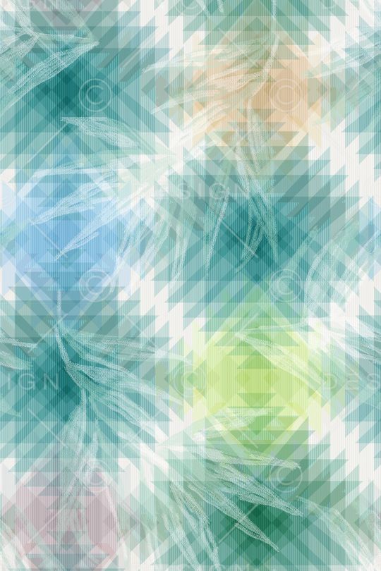 几何花卉印花华亿平台图片