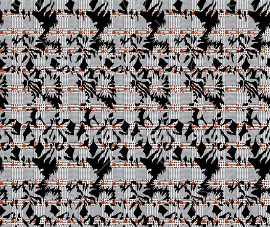 格子印花华亿平台图片