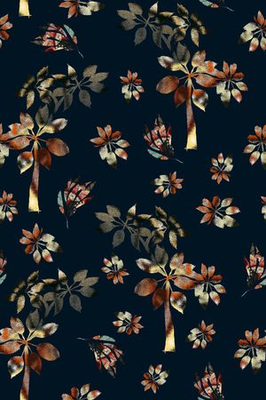 绿植树叶印花华亿平台图片