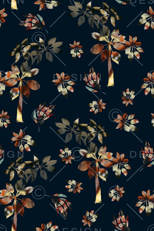 绿植树叶印花华亿平台图片