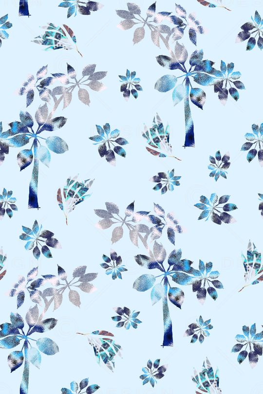 绿植树叶印花华亿平台图片