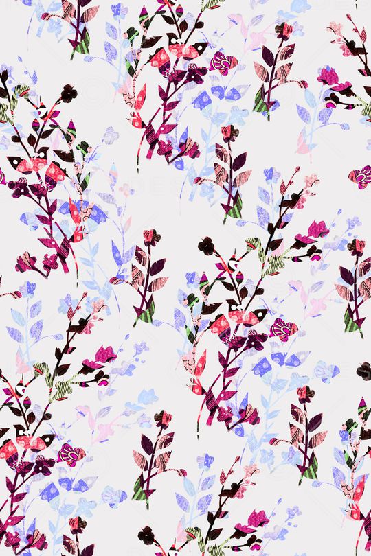 绿植树叶印花华亿平台图片