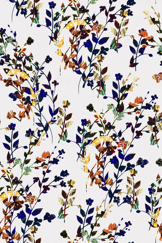 绿植树叶印花华亿平台图片