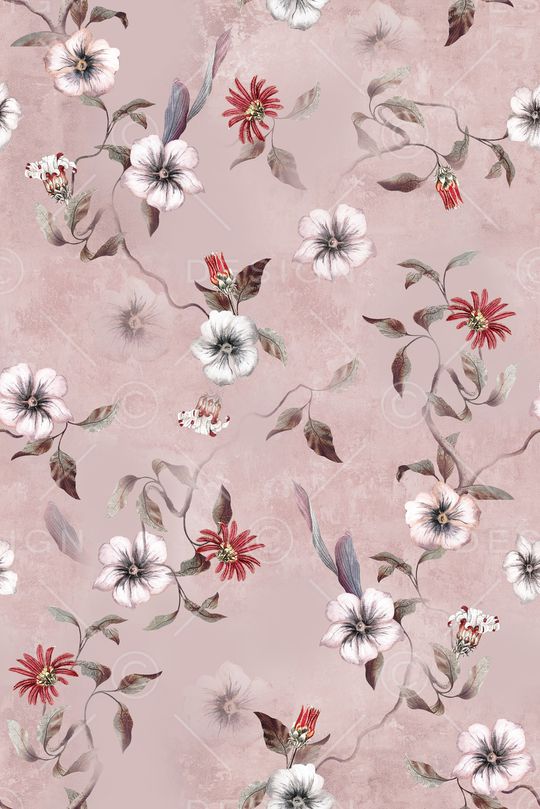 彩底花卉印花华亿平台图片