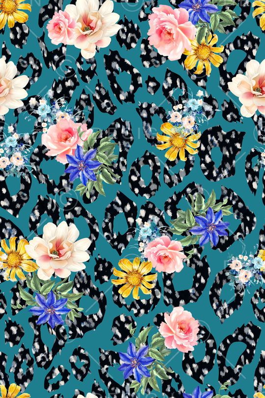 彩底花卉印花华亿平台图片