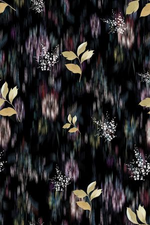 彩底花卉印花华亿平台图片