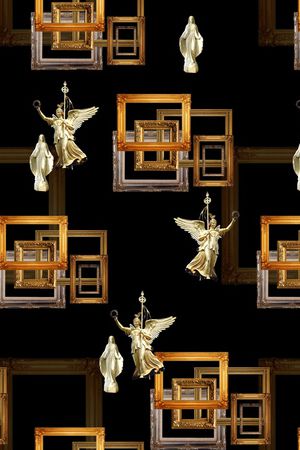 彩底花卉印花华亿平台图片