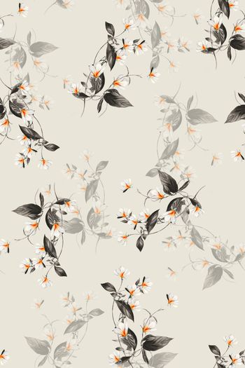 彩底花卉印花华亿平台图片