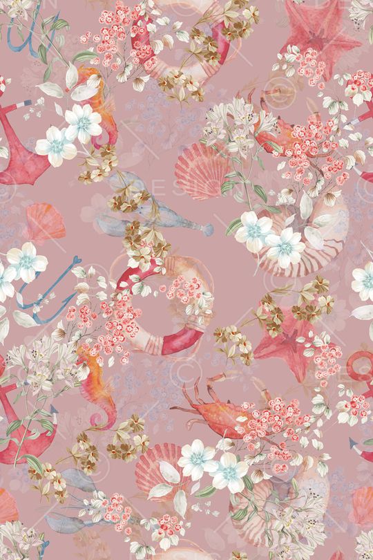 彩底花卉印花华亿平台图片