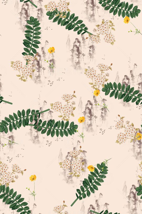 彩底花卉印花华亿平台图片