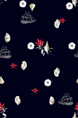 彩底花卉印花华亿平台图片