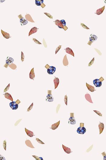 彩底花卉印花华亿平台图片