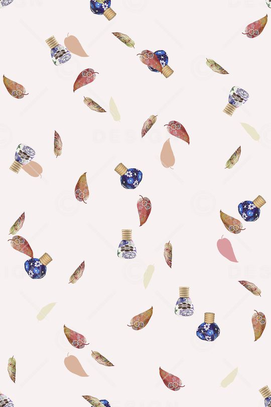 彩底花卉印花华亿平台图片