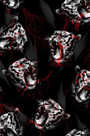 动物头印花华亿平台图片