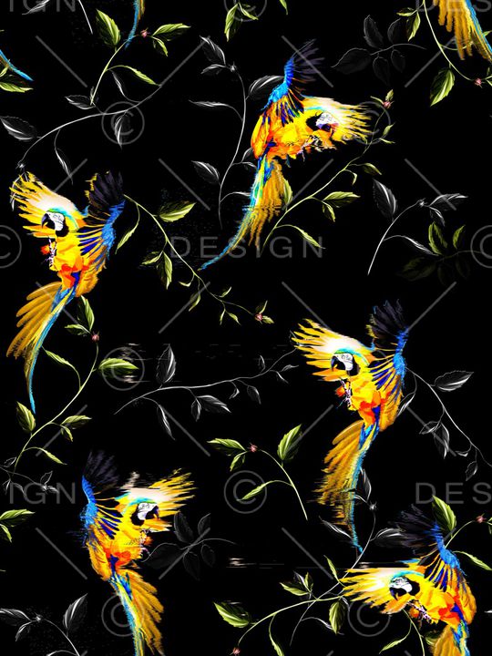 绿植树叶印花华亿平台图片