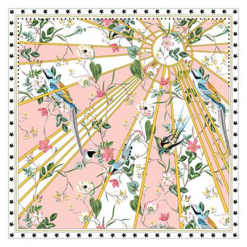 花鸟印花华亿平台图片