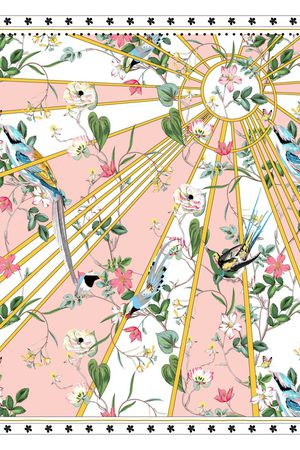 花鸟印花华亿平台图片