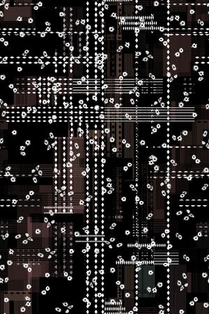 格子印花华亿平台图片