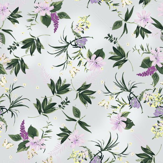 彩底花卉印花华亿平台图片