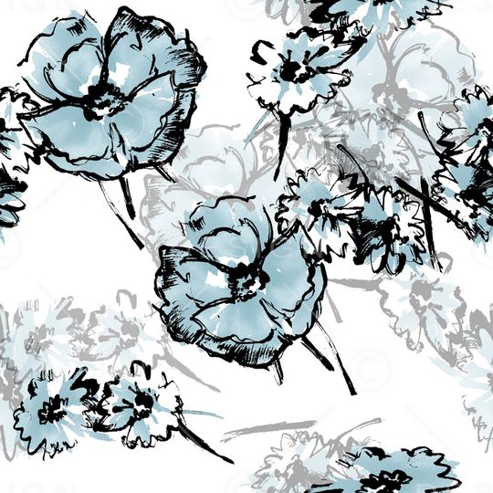 彩底花卉印花华亿平台图片