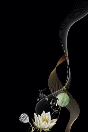 几何花卉印花华亿平台图片