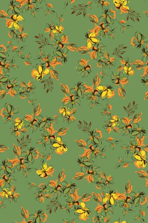 抽象花卉印花华亿平台图片