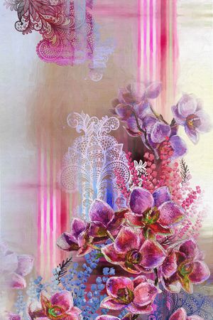 油画华亿平台印花华亿平台图片