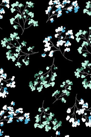 彩底花卉印花华亿平台图片