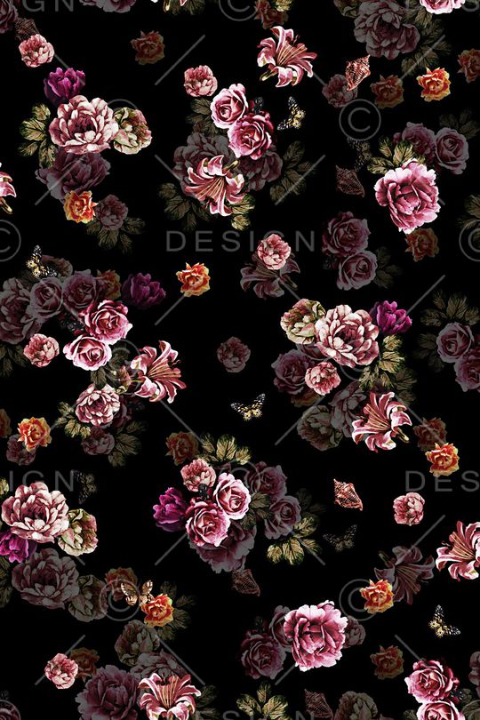 花卉印花华亿平台图片