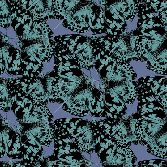 花卉蝴蝶印花华亿平台图片