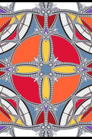 时尚方巾印花华亿平台图片