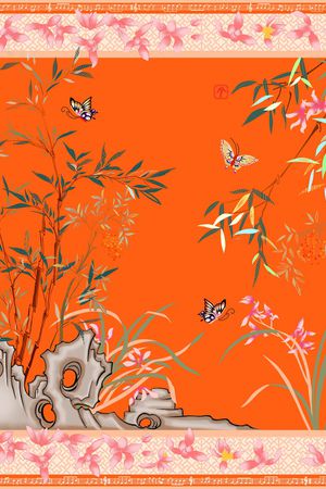 兰花印花华亿平台图片