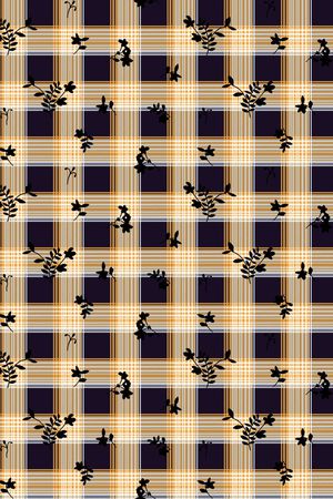 格子印花华亿平台图片